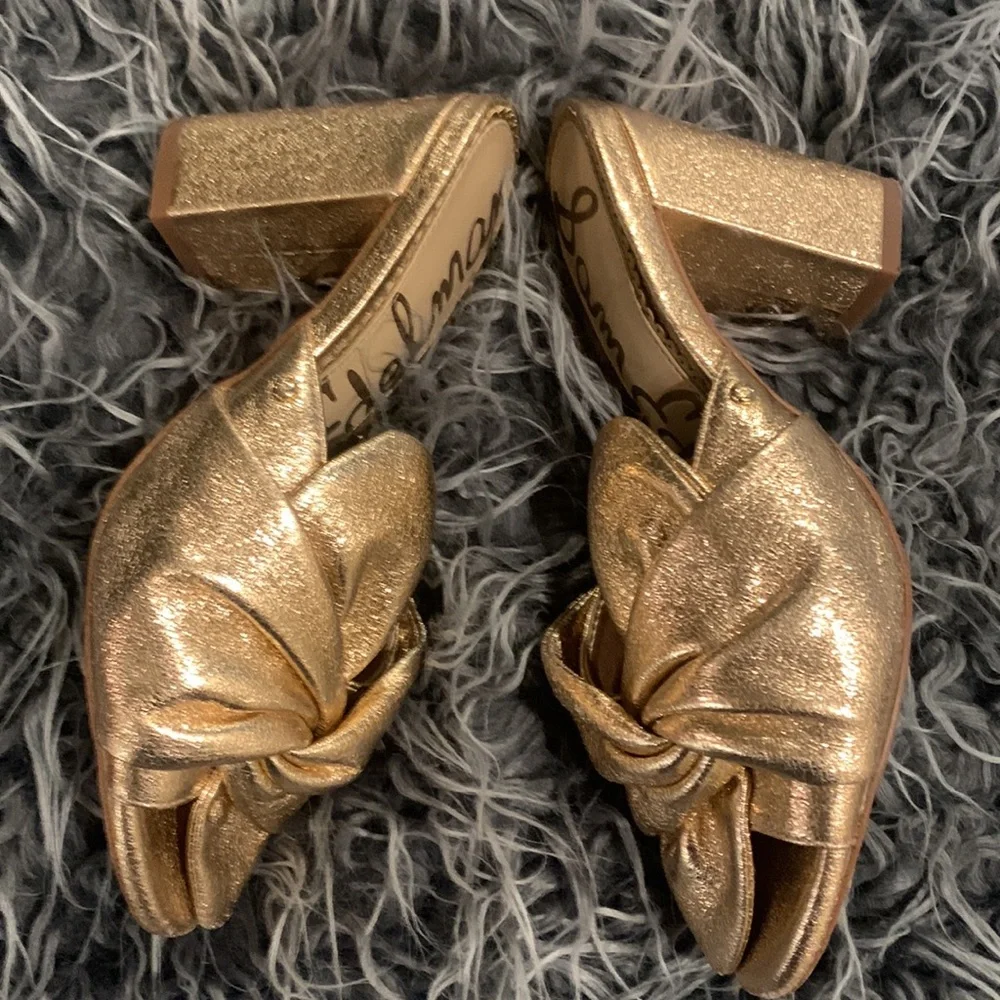 Sam Edelman Oda Rose Gold Mules - Picture 6 of 7